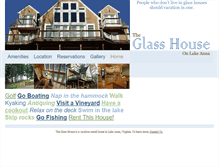 Tablet Screenshot of lakeannaglasshouse.com